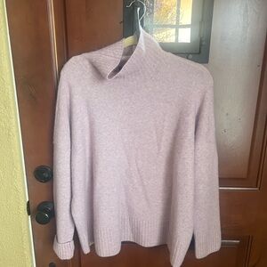 Eileen Fisher Purple Cowl & Turtlenecks Sweater